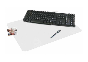 DESK PAD CLEAR PVC 24 IN X 38 IN X 1MM by Nudell Office Products