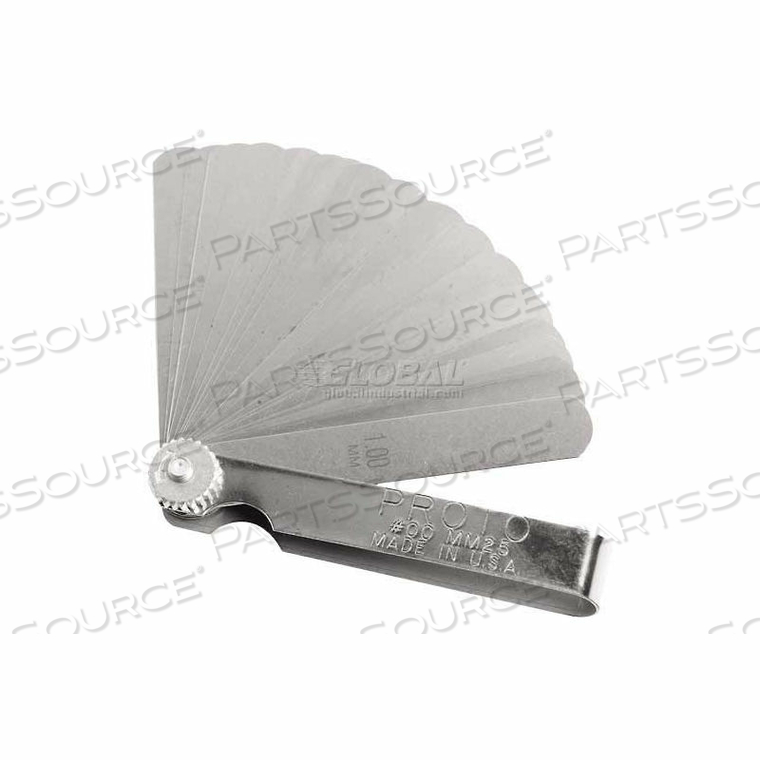 FEELER GAUGE SET DIMENSION TYPE METRIC by Proto FEELER GAUGE SET DIMENSION TYPE METRIC by Proto