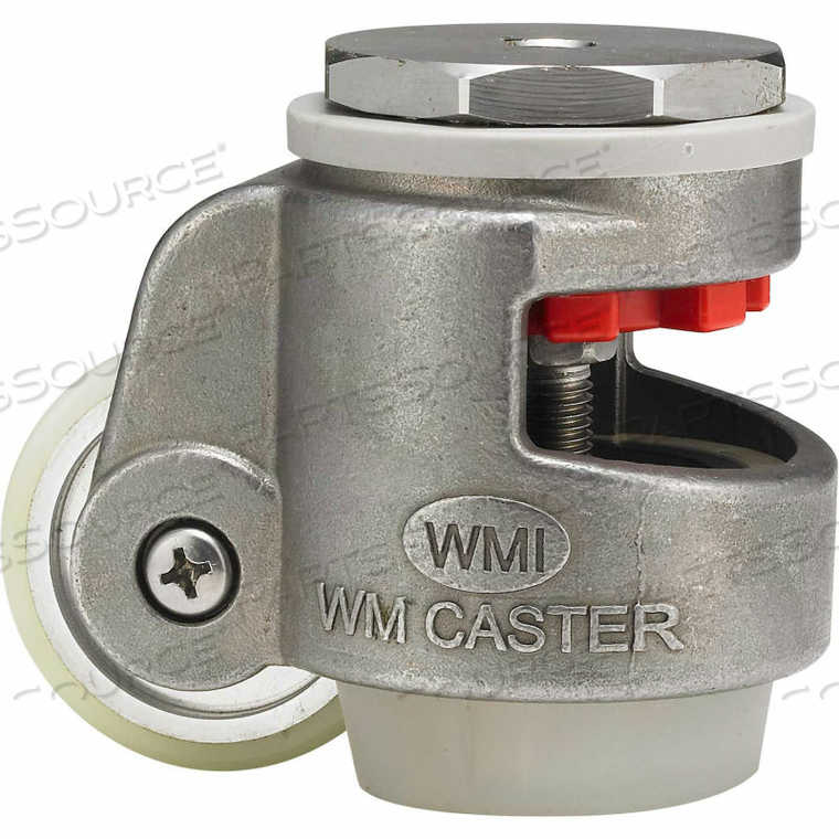 STAINLESS STEEL LEVELING CASTER 880 LB. CAPACITY - SWIVEL STEM MOUNT by WM Casters STAINLESS STEEL LEVELING CASTER 880 LB. CAPACITY - SWIVEL STEM MOUNT by WM Casters