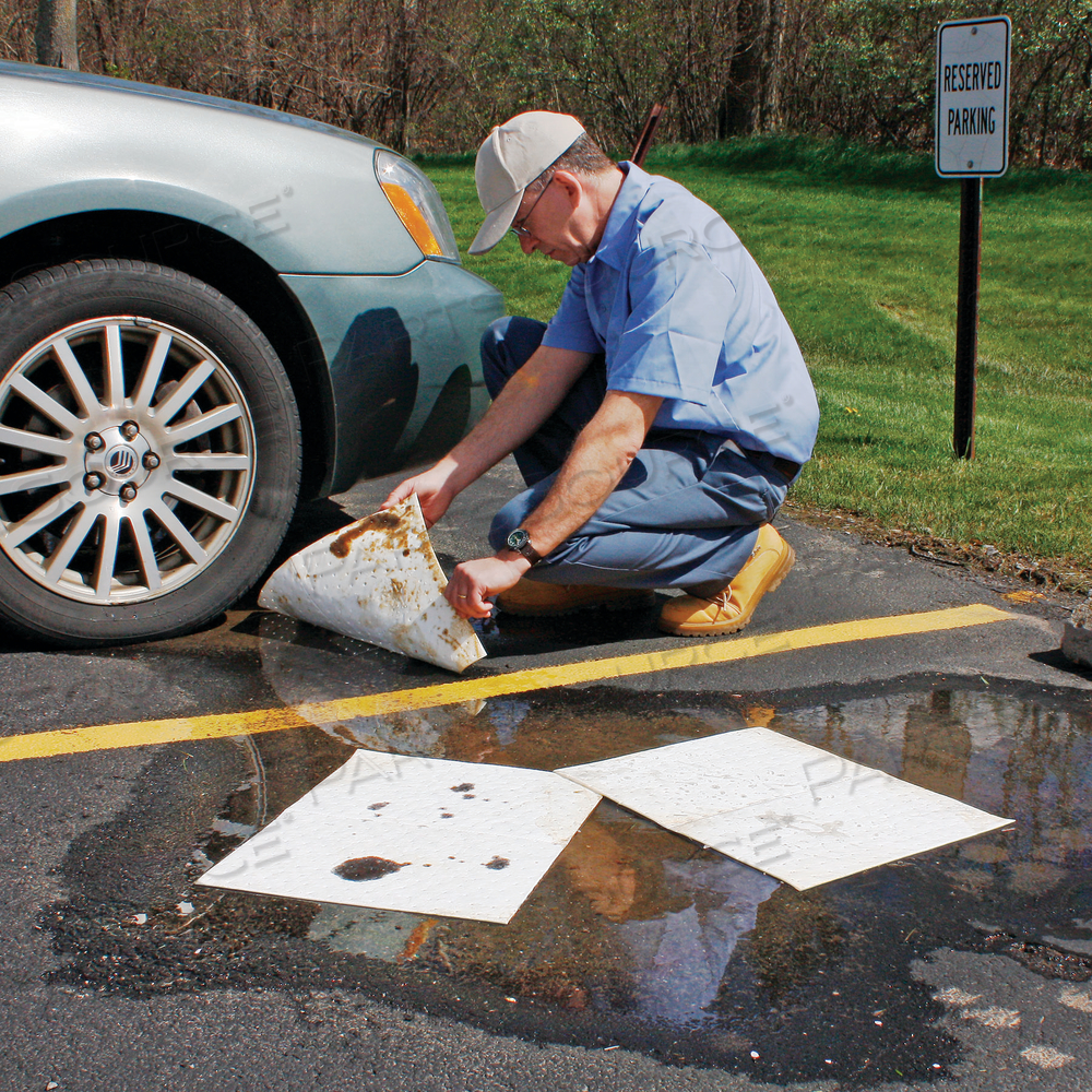 PIG OIL-ONLY ABSORBENT MAT PAD IN DISPENSER BOX by New Pig Corporation PIG OIL-ONLY ABSORBENT MAT PAD IN DISPENSER BOX by New Pig Corporation