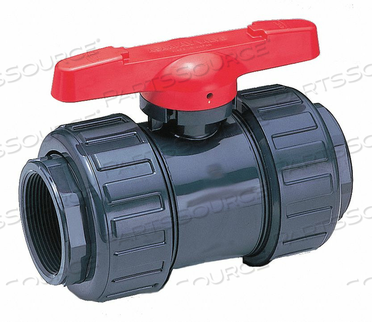 BALL VALVE 1-1/2 PIPE SIZE PLASTIC by Asahi