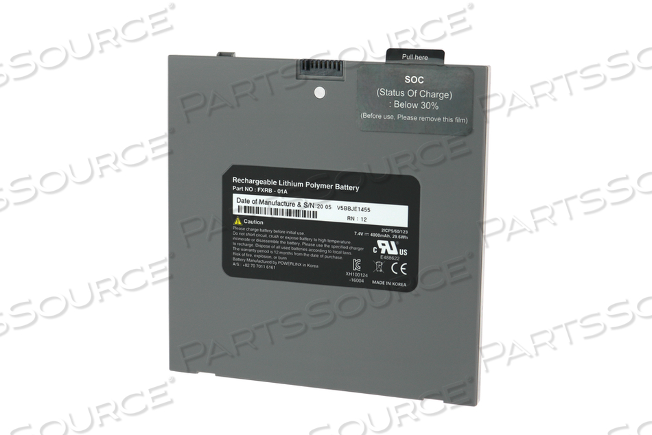 BATTERY PACK FOR VIEWORKS MODEL FXRB-01A by Carestream Health, Inc.