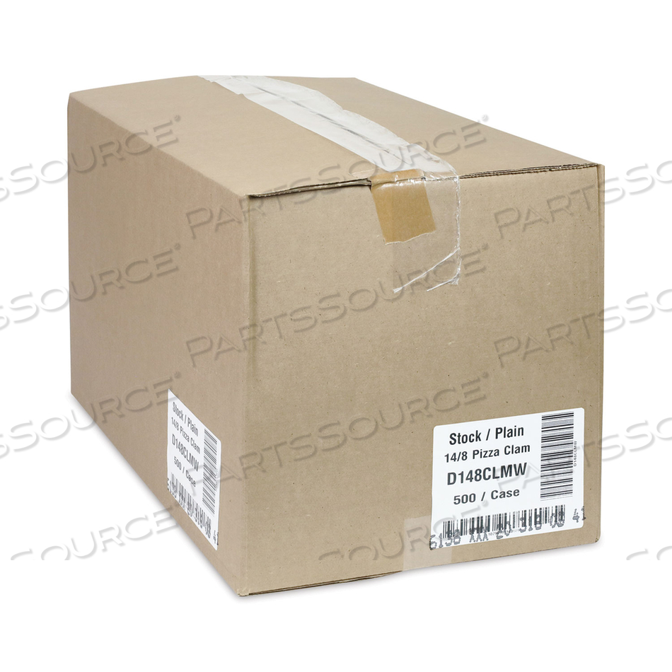 PAPERBOARD HINGED CONTAINER, PIZZA BOX, 8.26 X 6.56 X 1.5, WHITE, PAPER by Pactiv