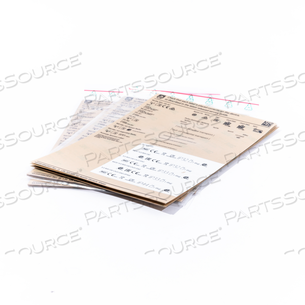 MX_100/X3 LABEL SHEET (3EA) by Philips Healthcare