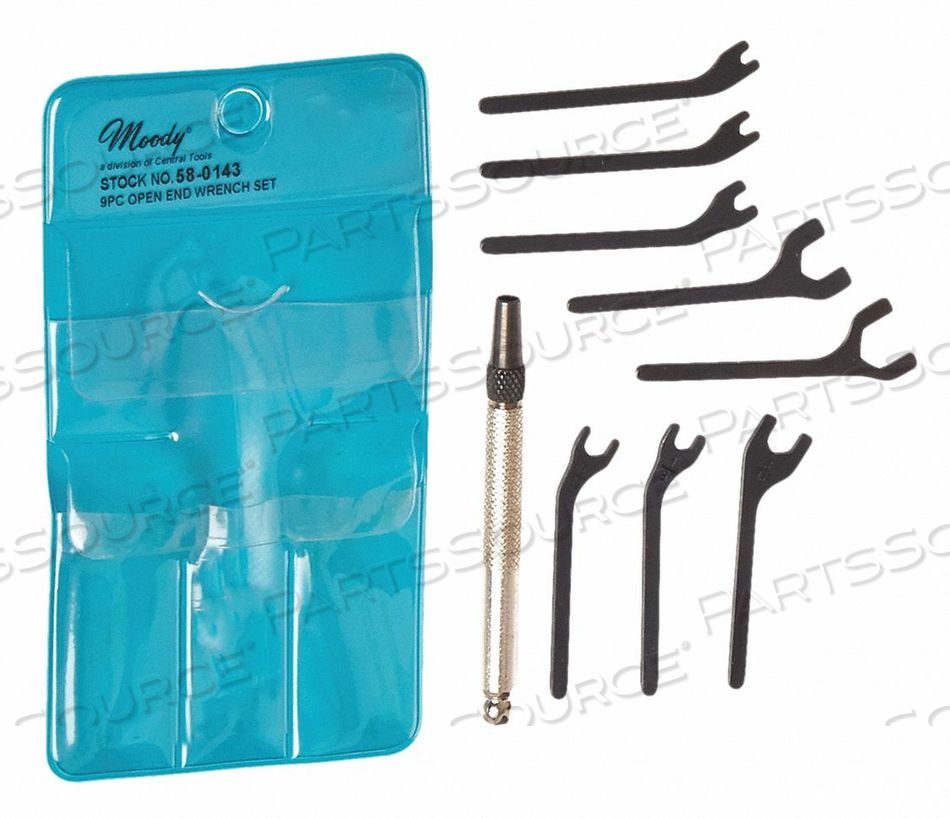 OPEN END WRENCH SET 9PC 4IN SAE by Moody Tool OPEN END WRENCH SET 9PC 4IN SAE by Moody Tool