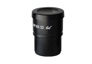 10X WIDEFIELD MICROSCOPE CROSSHAIR SCALE EYEPIECE WITH RETICLE - BLACK by View Solutions Inc.(formerly BoliOptics)