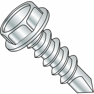 #12 X 5 UNSLOTTED INDENTED HEX WASHER SELF DRILL SCREW FULL THREAD ZINC BAKE - PKG OF 500 by Kanebridge Corporation #12 X 5 UNSLOTTED INDENTED HEX WASHER SELF DRILL SCREW FULL THREAD ZINC BAKE - PKG OF 500 by Kanebridge Corporation