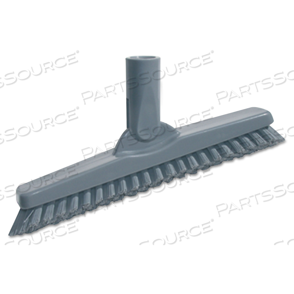 SMARTCOLOR SWIVEL CORNER BRUSH, BLACK POLYPROPYLENE BRISTLES, 8.83" BRUSH, GRAY PLASTIC HANDLE by Unger