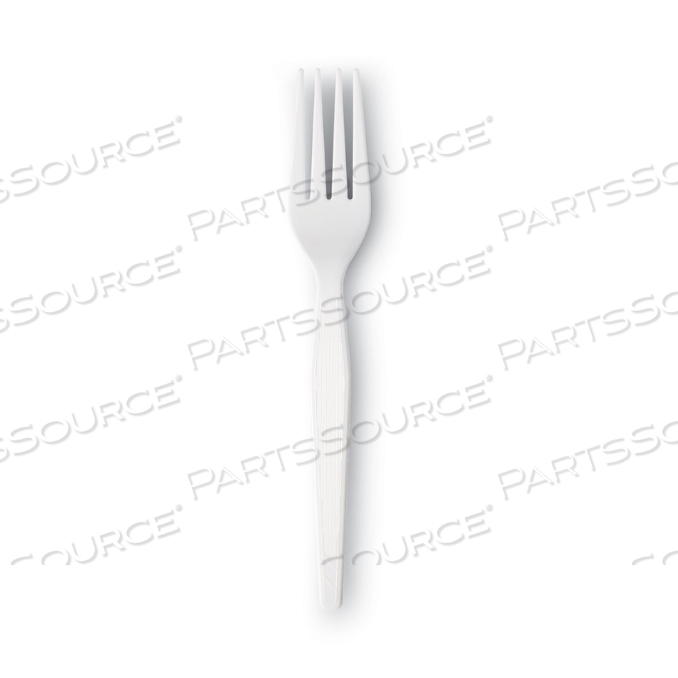 PLASTIC CUTLERY, HEAVYWEIGHT FORKS, WHITE by Dixie