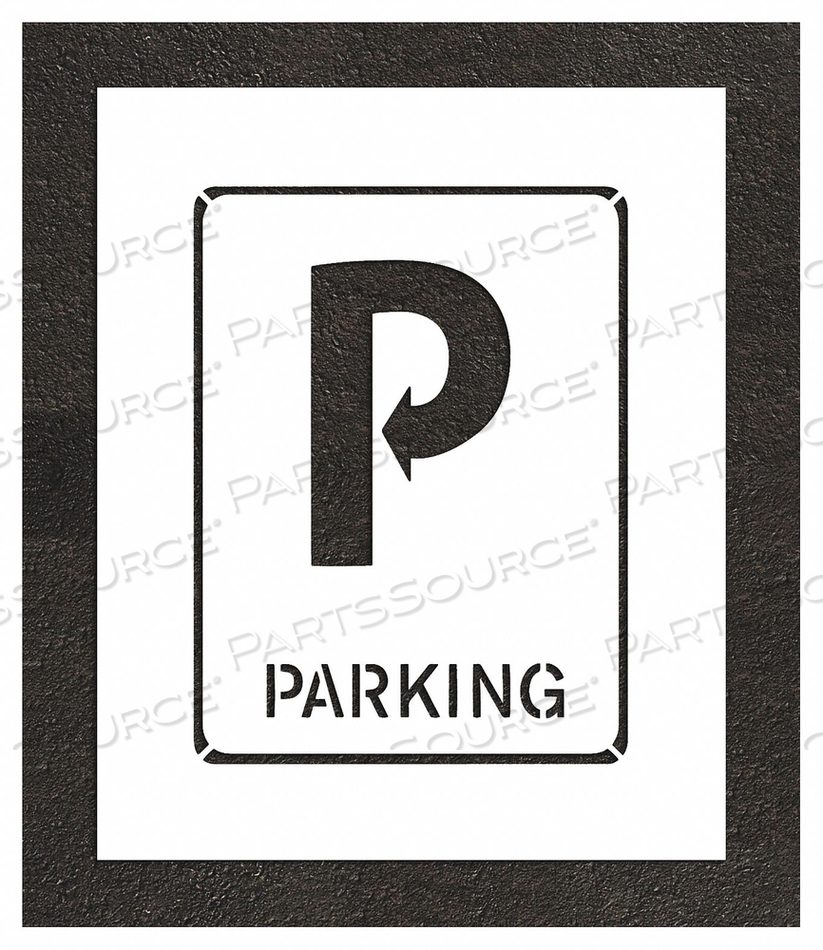 PAVEMENT STENCIL 32 H 26 W 0.125 THICK by RAE Products & Chemicals Corp.
