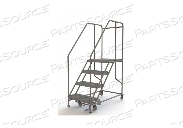 MOBILE 4 STEP STEEL 24"W X 24"L WORK PLATFORM LADDER - 800 LB. CAPACITY by Tri-Arc