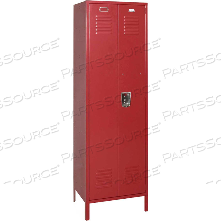 VANGUARD EXECUTIVE LOCKER 24X24X72 WITH LEGS READY TO ASSEMBLE BURGUNDY by Penco Products