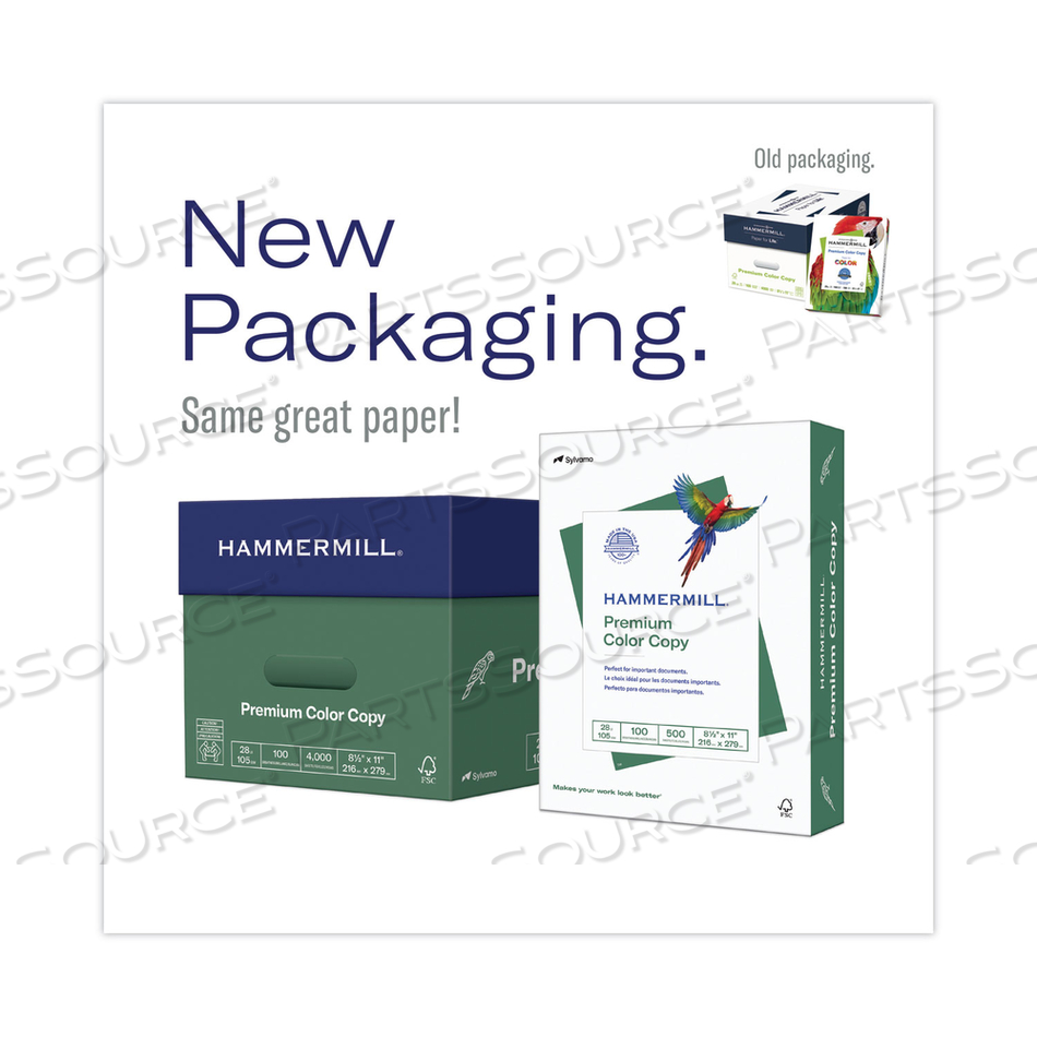PREMIUM COLOR COPY PRINT PAPER, 100 BRIGHT, 28 LB BOND WEIGHT, 8.5 X 14, PHOTO WHITE, 500/REAM by Hammermill PREMIUM COLOR COPY PRINT PAPER, 100 BRIGHT, 28 LB BOND WEIGHT, 8.5 X 14, PHOTO WHITE, 500/REAM by Hammermill