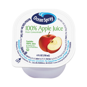 100% JUICE, APPLE, 4 OZ CUP, 48/BOX by Ocean Spray