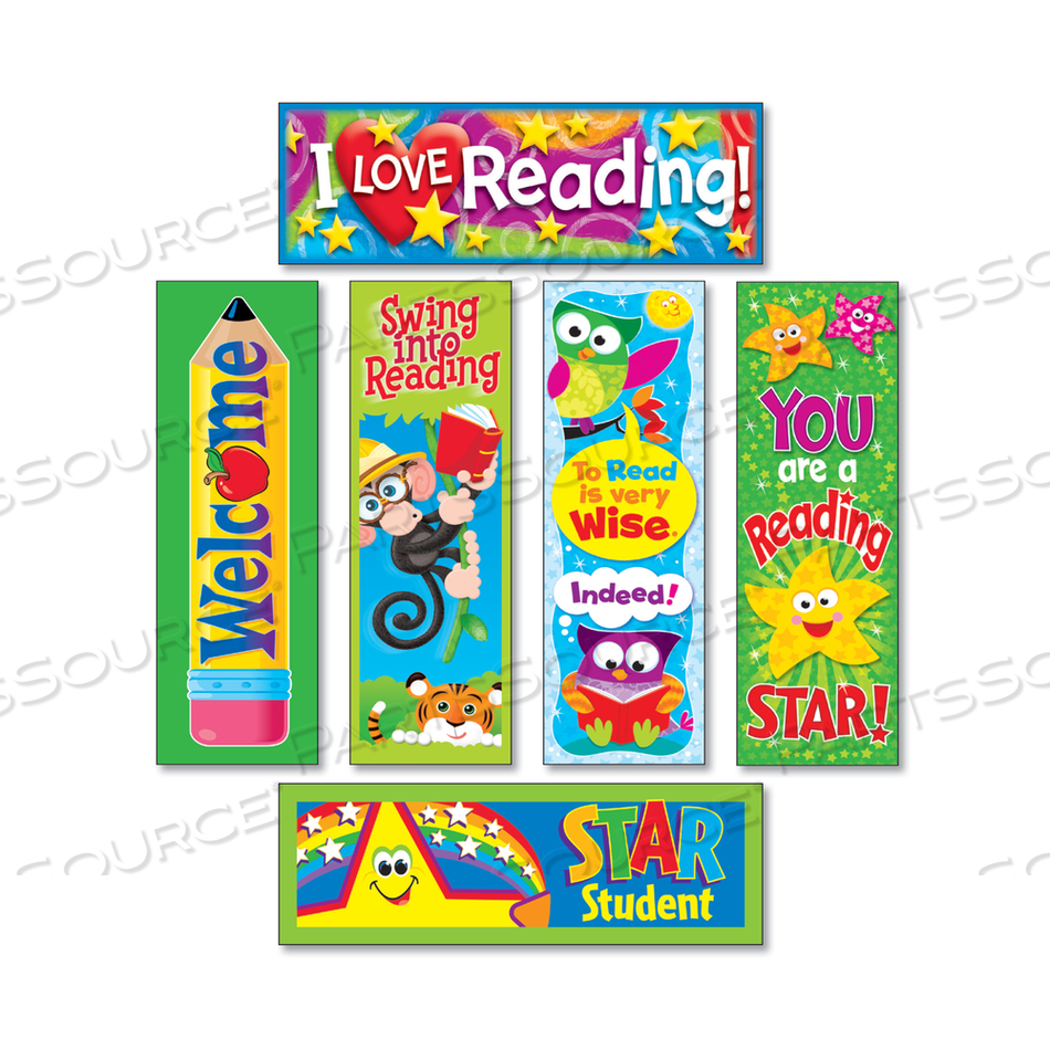 BOOKMARK COMBO PACKS, READING FUN VARIETY PACK #2, 2 X 6, 216/PACK 