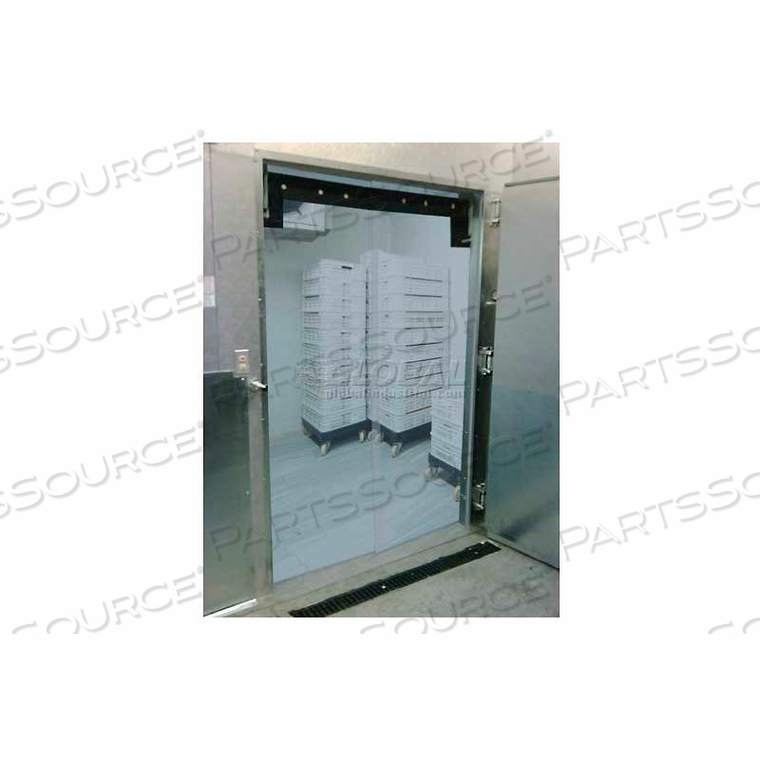 ECONOCLEAR FLEXIBLE LOW-TEMPERATURE CLEAR SWINGING DOOR 36"W X 84"H by Chase Industries, Inc. ECONOCLEAR FLEXIBLE LOW-TEMPERATURE CLEAR SWINGING DOOR 36"W X 84"H by Chase Industries, Inc.