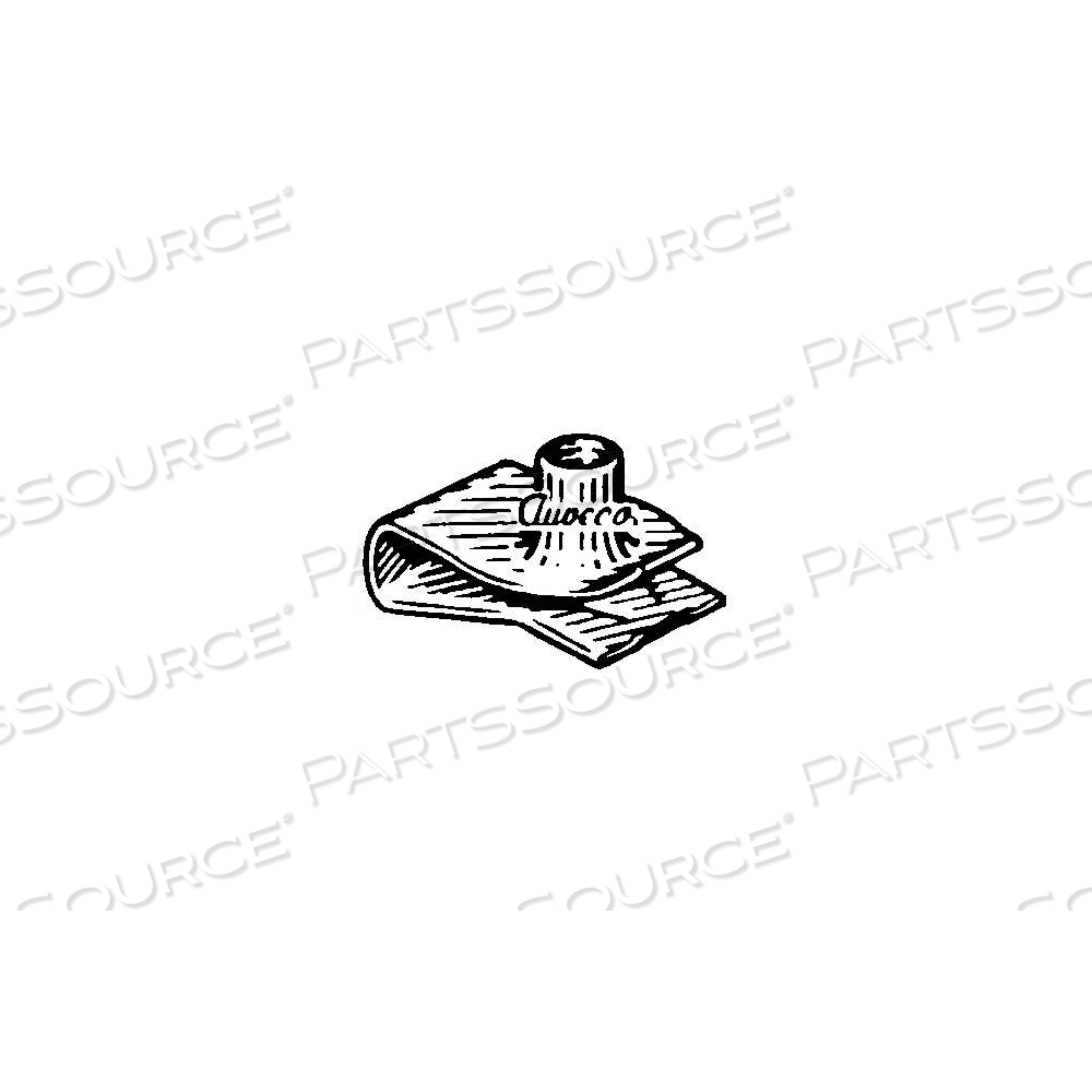 SPRING NUT, U CLIP-ON, STEEL, ZINC PLATED, M4-0.70 THREAD, 0.6 MM MIN PANEL THICK by Approved Vendor