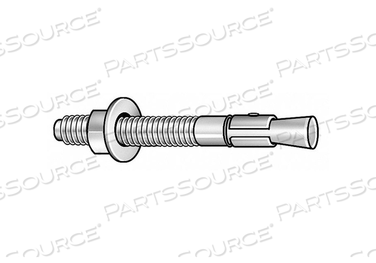 EXPANSION WEDGE ANCHR 3/4 D 8-1/2 L PK10 by Red Head EXPANSION WEDGE ANCHR 3/4 D 8-1/2 L PK10 by Red Head