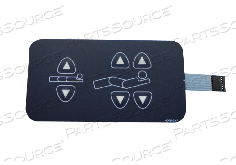 LABEL, LEFT, NURSE CONTROL, FOR USE WITH: FOR MODEL FL28C GOBED® II MEDSURG BED by Stryker Medical