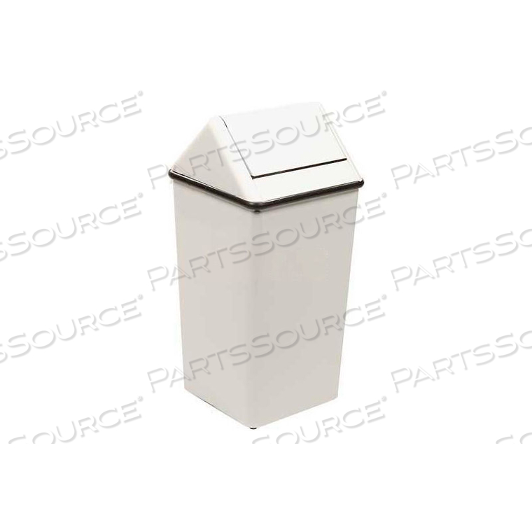 STEEL SWING TOP RECEPTACLE 21 GALLON, WHITE by Witt Company STEEL SWING TOP RECEPTACLE 21 GALLON, WHITE by Witt Company