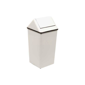 STEEL SWING TOP RECEPTACLE 21 GALLON, WHITE by Witt Company STEEL SWING TOP RECEPTACLE 21 GALLON, WHITE by Witt Company