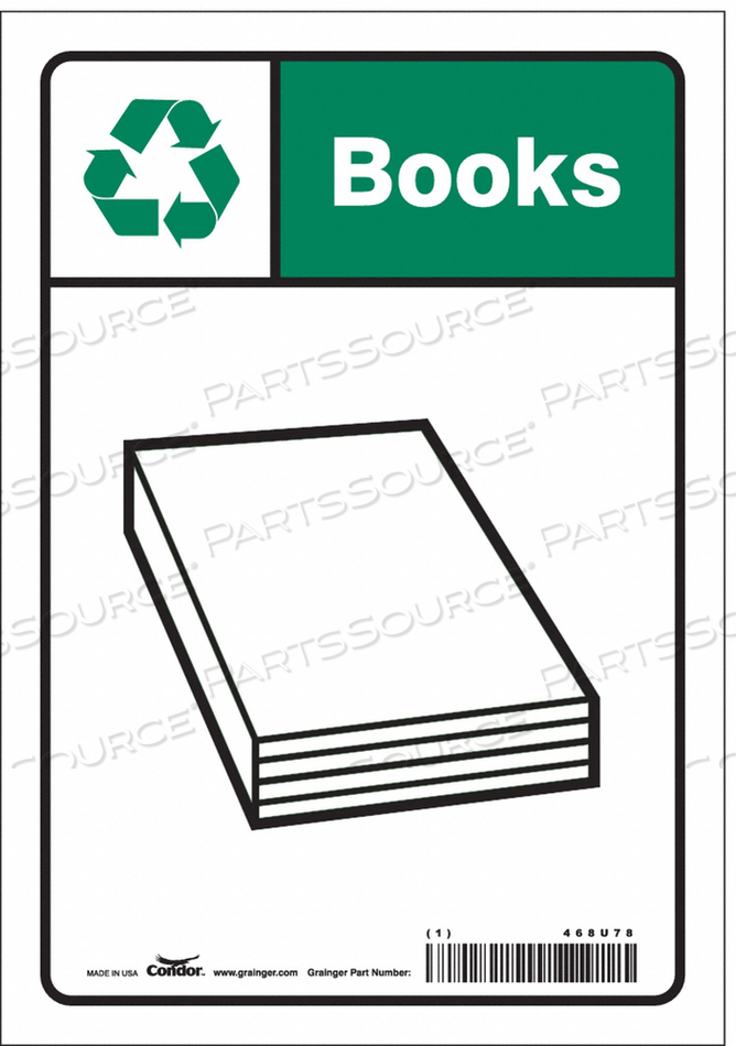 SAFETY SIGN 7 WX10 H 0.004 THICKNESS 