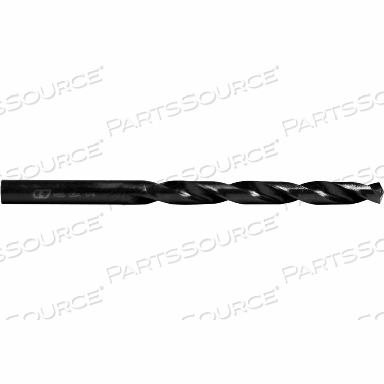 BLACK OXIDE DRILL BIT - 135 - 7/32 X 3-3/4" 