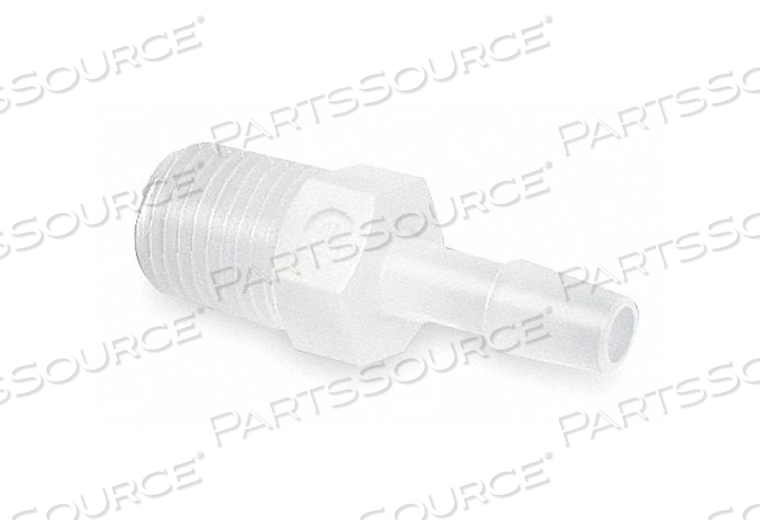 ADAPTER THREAD TO BARB POLY 1/4 IN PK10 by Eldon James Corporation