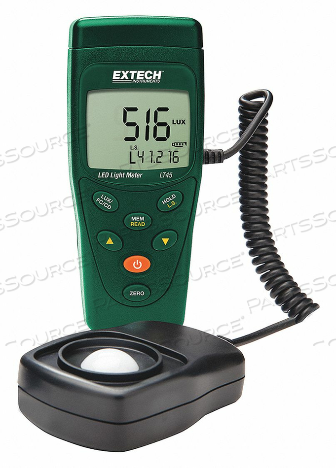 LED LIGHT METER NO INTERFACE 9V BATTERY by Extech Instruments LED LIGHT METER NO INTERFACE 9V BATTERY by Extech Instruments