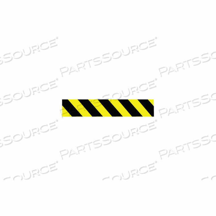 PRINTED BARRICADE TAPE - YELLOW AND BLACK STRIPE - 200 FEET by National Marker Company