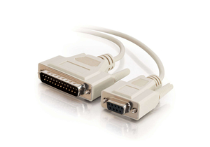 MODEM CABLE, BEIGE, DB9 FEMALE, DB25 MALE, MEETS ROHS by Legrand AV (C2G) MODEM CABLE, BEIGE, DB9 FEMALE, DB25 MALE, MEETS ROHS by Legrand AV (C2G)
