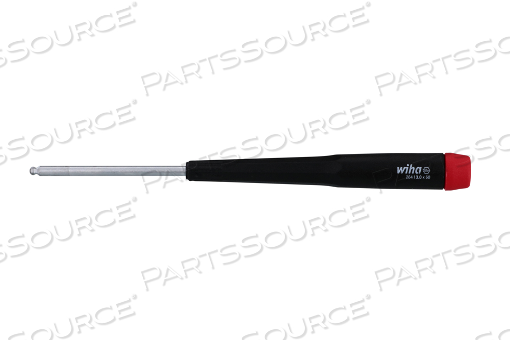 PRECISION BALL END HEX 3.0 X 60MM by Wiha Tools PRECISION BALL END HEX 3.0 X 60MM by Wiha Tools