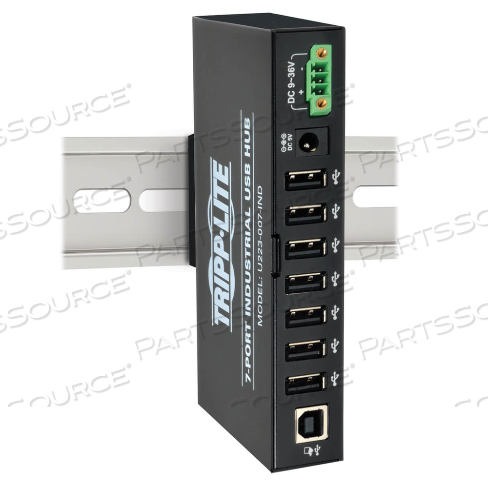 MOUNTABLE INDUSTRIAL RUGGED 7 PORT USB HUB HI-SPEED METAL ESD by Tripp Lite MOUNTABLE INDUSTRIAL RUGGED 7 PORT USB HUB HI-SPEED METAL ESD by Tripp Lite