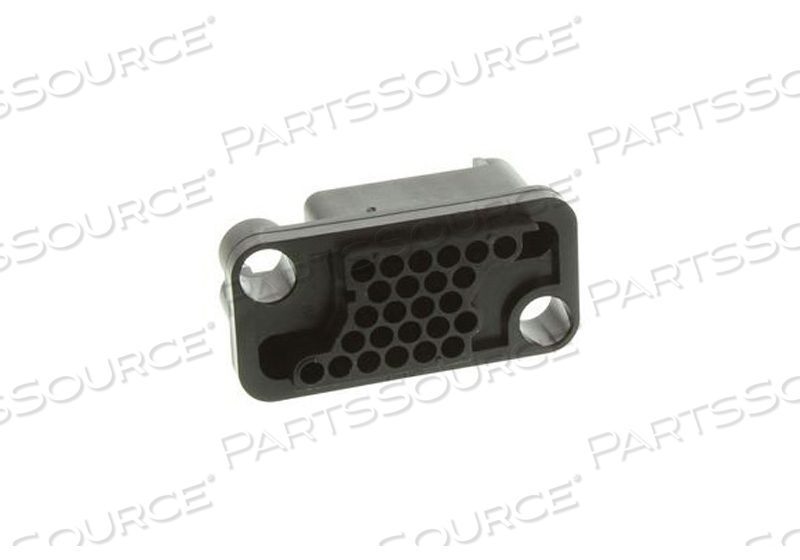 CONNECTOR, HOUSING, FEMALE SOCKET, BLACK, 600 V, 25 POLES, 55 TO 130 DEG C, MEETS UL by Approved Vendor