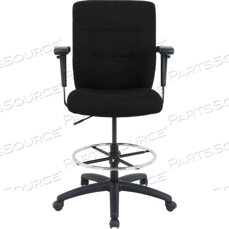 INTERION DRAFTING STOOL - FABRIC - BLACK by Global Seating Solutions LLC INTERION DRAFTING STOOL - FABRIC - BLACK by Global Seating Solutions LLC