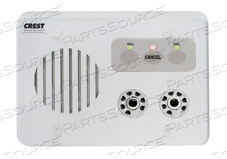 DUAL PATIENT STATION, 7-PIN RECEPTACLES, 3-GANG by Crest Healthcare