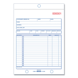 SALES BOOK, 15 LINES, TWO-PART CARBONLESS, 5.5 X 7.88, 50 FORMS TOTAL by Rediform SALES BOOK, 15 LINES, TWO-PART CARBONLESS, 5.5 X 7.88, 50 FORMS TOTAL by Rediform