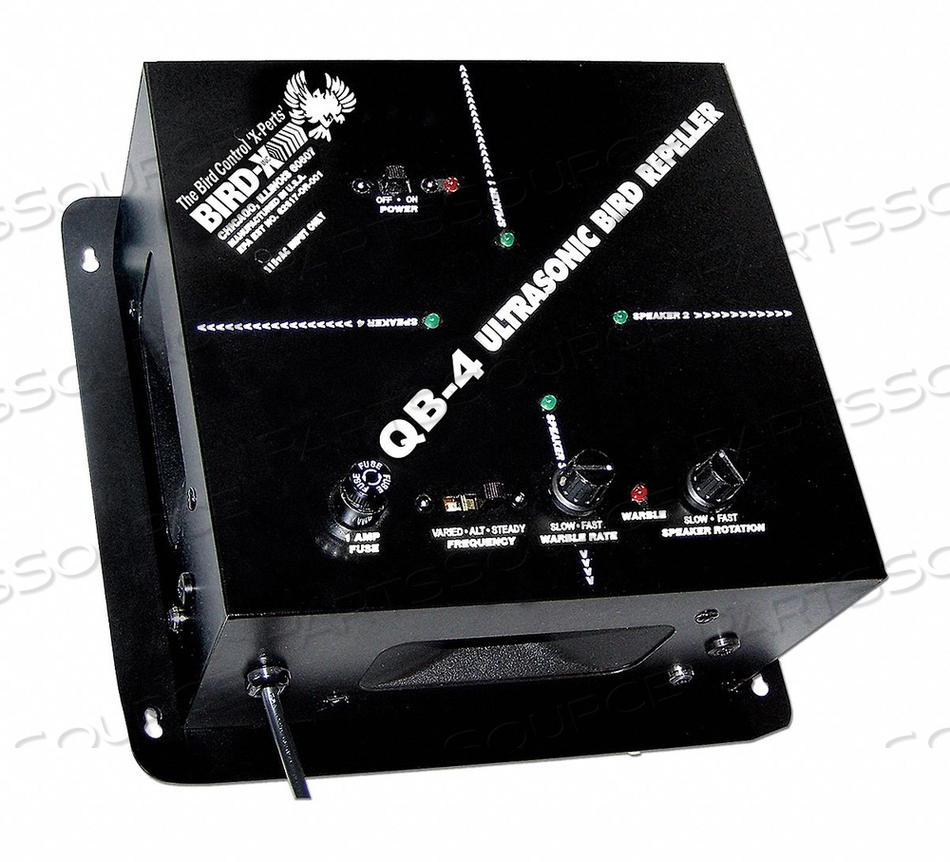 BIRD REPELLER ELECTRONIC 112DB 10W by Bird-X BIRD REPELLER ELECTRONIC 112DB 10W by Bird-X