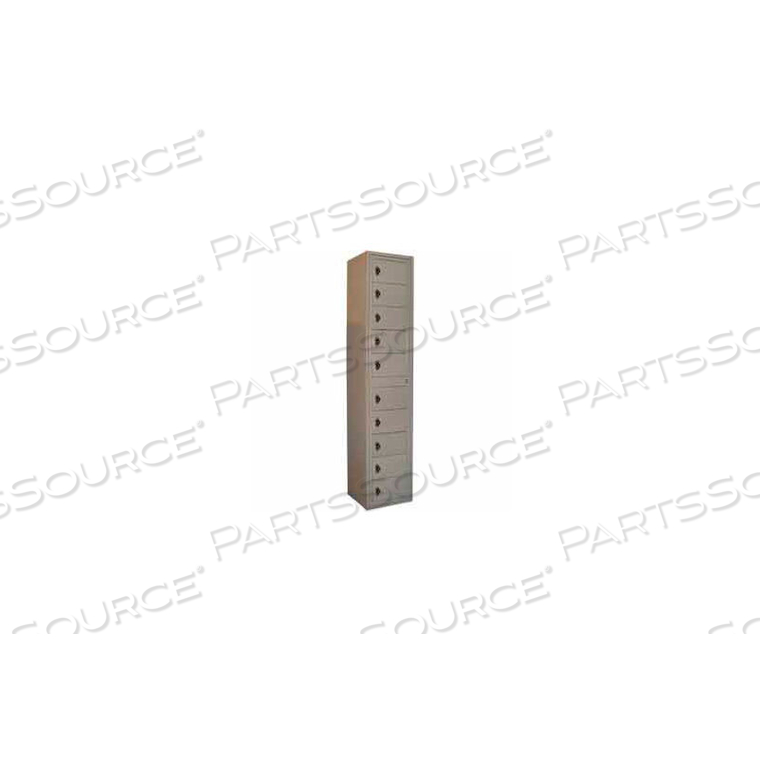 10 DOOR GARMENT LOCKER W/COMBO LOCK, 16-1/2"WX16-1/4"DX77-1/2"H, SILVER VEIN, ASSEMBLED by George O'Day Inc 10 DOOR GARMENT LOCKER W/COMBO LOCK, 16-1/2"WX16-1/4"DX77-1/2"H, SILVER VEIN, ASSEMBLED by George O'Day Inc