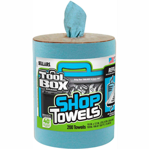 TOOLBOX Z400 BLUE SHOP TOWEL REFILL, 200 SHEETS/REFILL, 6 REFILLS/CASE by Sellars Retail Dist Co