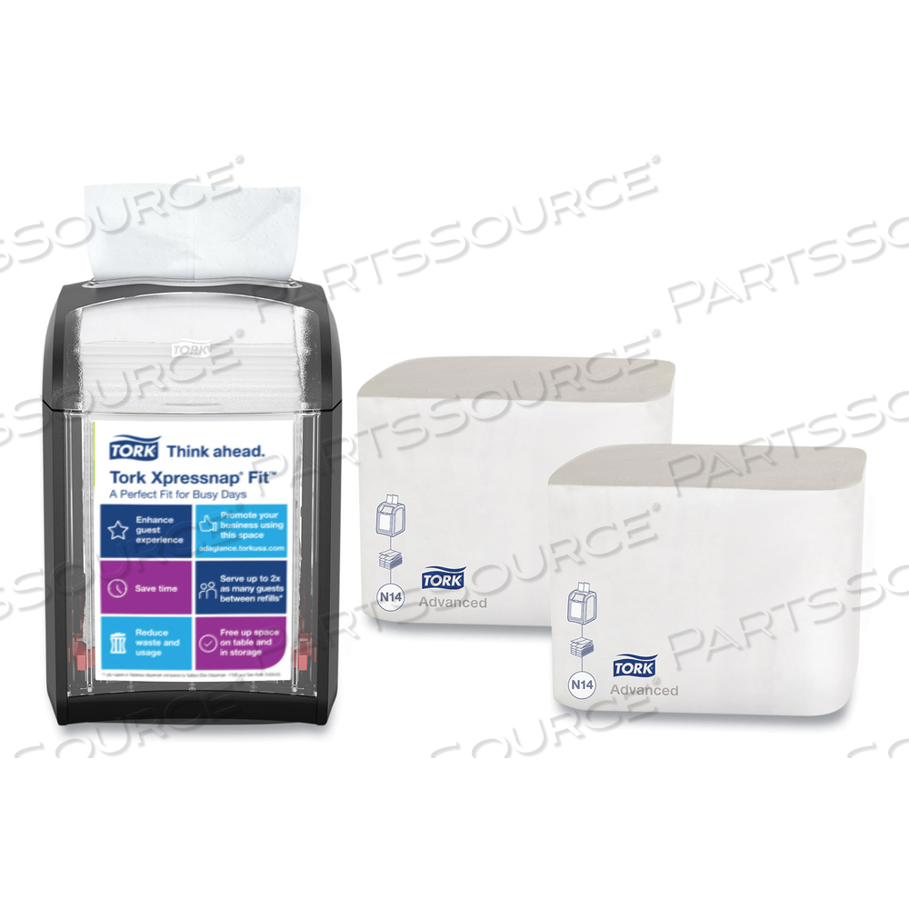 XPRESSNAP FIT STARTER PACK, 4 X 6 X 7, BLACK by Tork XPRESSNAP FIT STARTER PACK, 4 X 6 X 7, BLACK by Tork