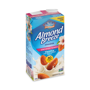 ALMOND BREEZE ALMOND MILK, UNSWEETENED VANILLA, 64 OZ CARTON, 2/PACK by Blue Diamond