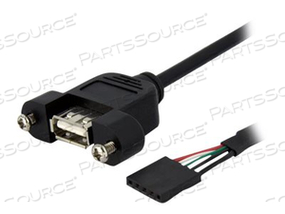 CONNECT A PANEL MOUNT USB-A PORT TO YOUR MOTHERBOARD HEADER - USB HEADER TO USB by StarTech.com Ltd.