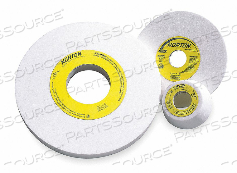 Norton Abrasives Grinding Wheel, T1, 12x2x1-1/4, SC, 80G, Brn