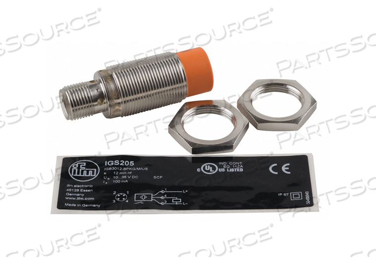 PROXIMITY SENSOR INDUCTIVE 12MM PNP NO by IFM Efector