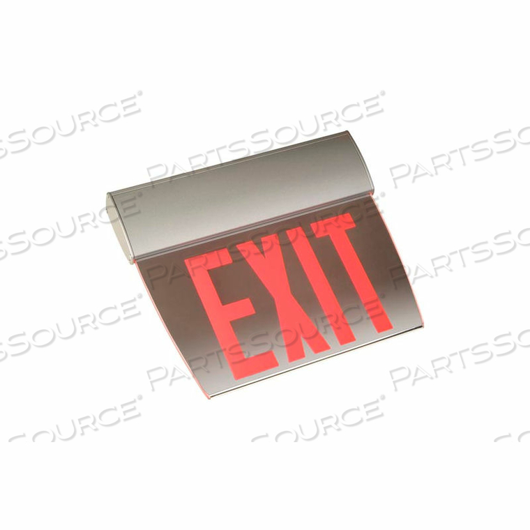 ECONOMY EDGE-LIT EXIT SIGN - SELF POWERED RED 