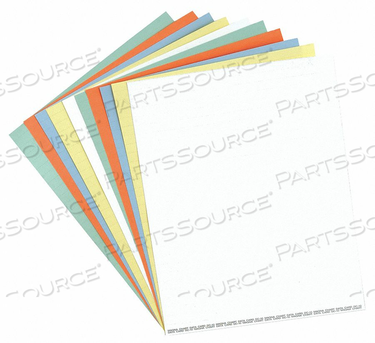 DATA CARDS FULL SHEET WHITE PK10 by Magna Visual