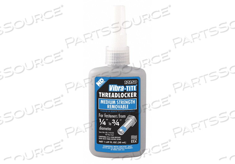 12150 VIBRA-TITE THREAD SEALANT,MEDIUM STRENGTH THREAD LOCKING SEALANT,50 ML by Vibra-Tite