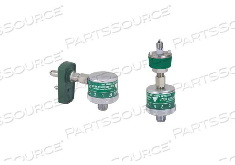 CHEMETRON DIAL OXYGEN FLOWMETER, 0 TO 15 LPM FLOW, 50 PSI, 0.5, 1, 2, 3, 4, 5, 6, 8, 10, 15 FLUSH GRADUATION, +/-10%, 70 DEG F, DURABLE, COM by Precision Medical, Inc.