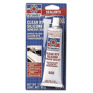 RTV SILICONE SEALANT 3 OZ TUBE CLEAR by Permatex